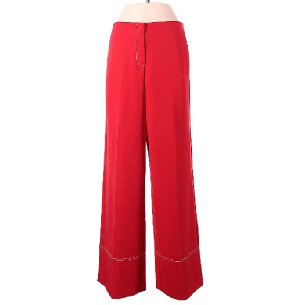 Ottod’ame wide leg red pants size 8 new with tags